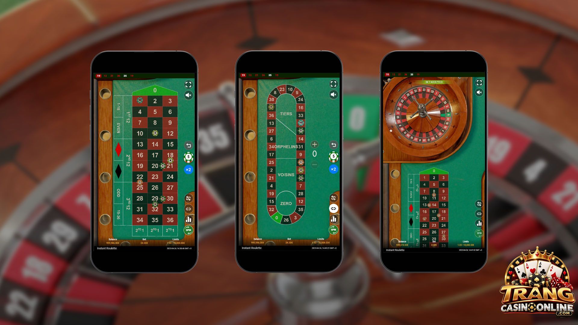 Chú ý cách phân bổ tiền cược trong Roulette